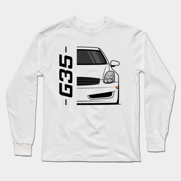 Front G35 JDM Legend Long Sleeve T-Shirt by GoldenTuners